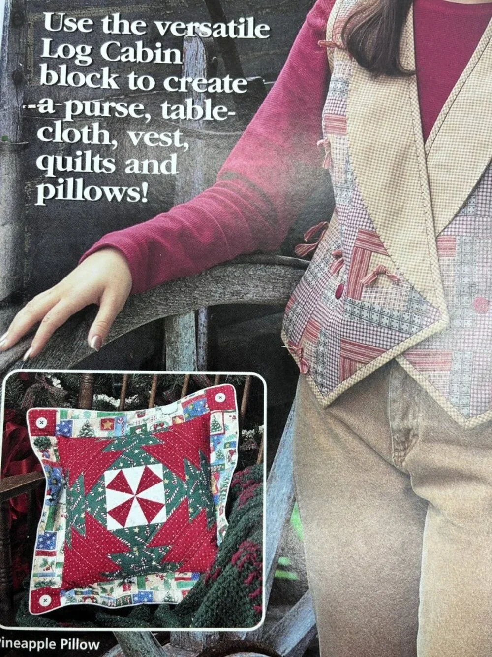 Quick & Easy Log Cabins Quilting Pattern Magazine House of White Birches 141060